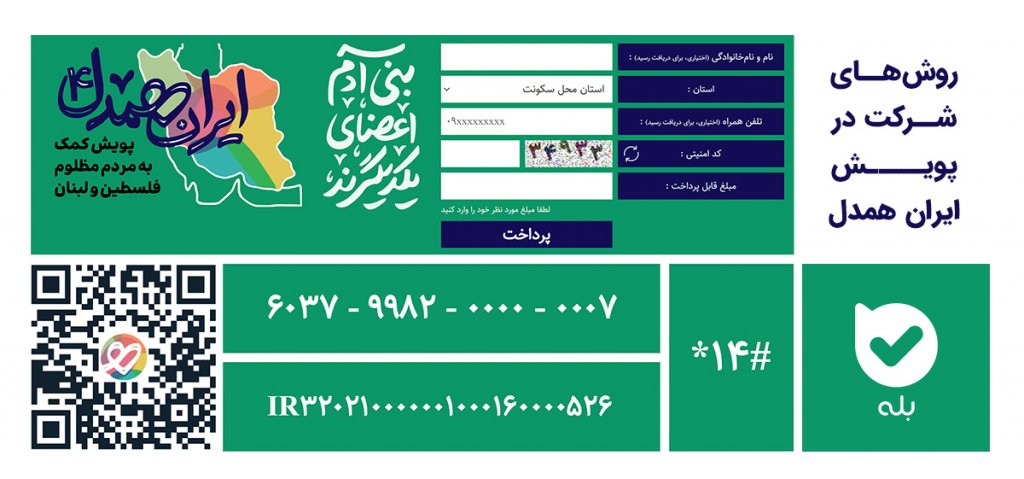 روش‌های شرکت در پویش ایران همدل