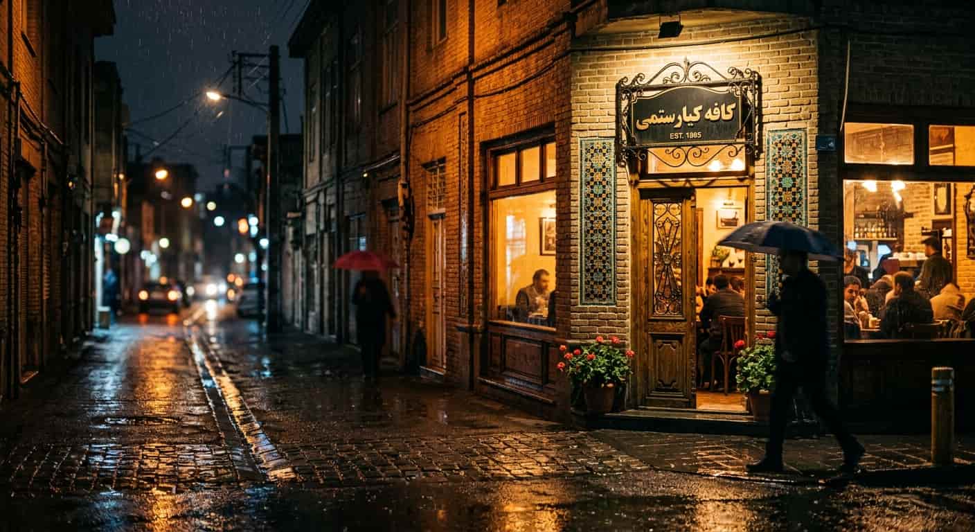 ساخت عکس با هوش مصنوعی بله (تصویر با جزییات بالا از خیابان فردوسی تهران)